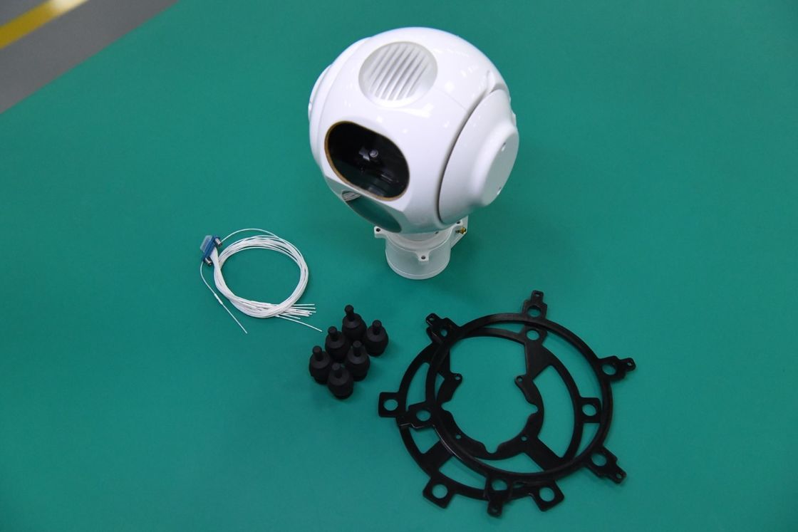 Cámara óptica de tres ejes 12V del cardán del UAV del telémetro del sensor y del laser del EO electro