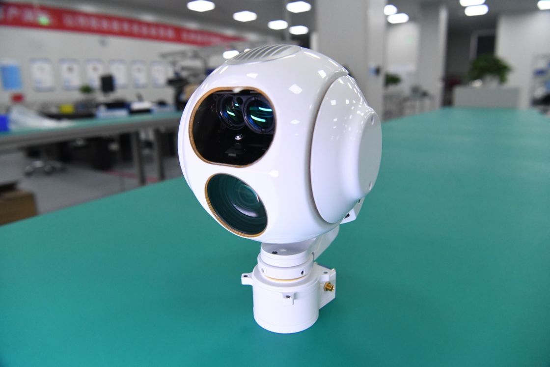 Cámara óptica de tres ejes 12V del cardán del UAV del telémetro del sensor y del laser del EO electro
